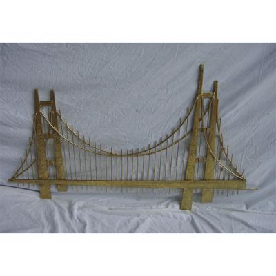 China Bridge Designs Deck Decoration Classic Iron Art Wall Decor Home Metal for sale