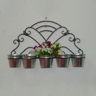 China Decoration CLASSIC Living Room Metal Indoor Gardening Flower Pot With Hanging for sale