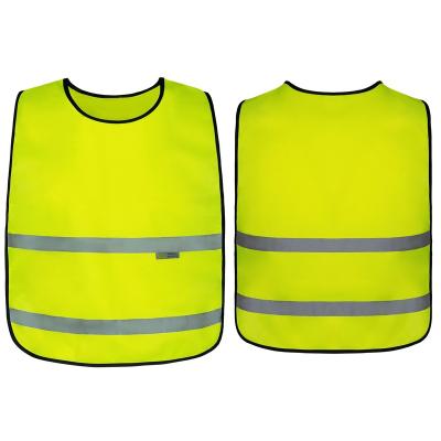 China 100% Polyester Breathable Custom Logo High Visibility Vest Safety Work Yellow Reflective Safety Vest for sale