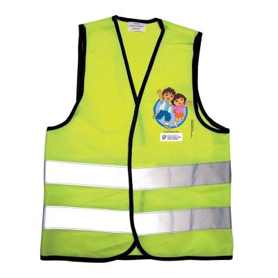 China Custom Logo Printing Cheap Kids Safety Reflective Vest With Reflective Fabric Warning Vest For Children for sale