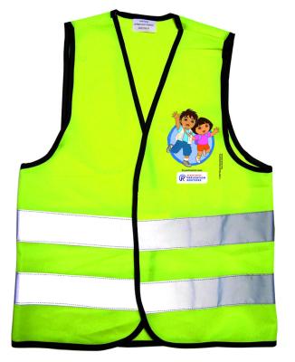 China High Visibility Custom Logo Printing Cheap Kids Safety Vest With Reflective Fabric Warning Vest For Children for sale