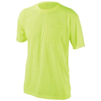 China Polyester Bird-Eye Mesh Strength Quick Dry Breathable High Visibility Self-Protective Reflective Shirt Hi With One Pocket For Unisex Summer for sale