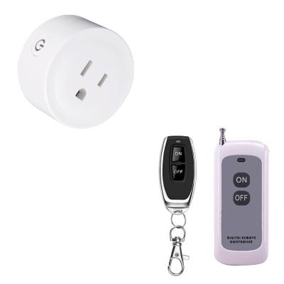 China RF433MHz US Regulations 100-240V Remote Control AC 10A Radio Remote Control Residential/All-Purpose Socket Suitable for Lamps and Home Appliances for sale