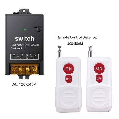 China Smart Home Appliances Switch RF433 Switch DIY Circuit Wireless Remote Control Switch 30A 100-240V DC Used to Control Lights and Process Irrigation for sale