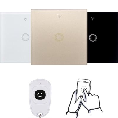 China Office & Home Lighting Smart Switch EU Standard One Way WiFi&RF433MHz Smart Life App Support Alexa Google Assistant Voice Control for sale