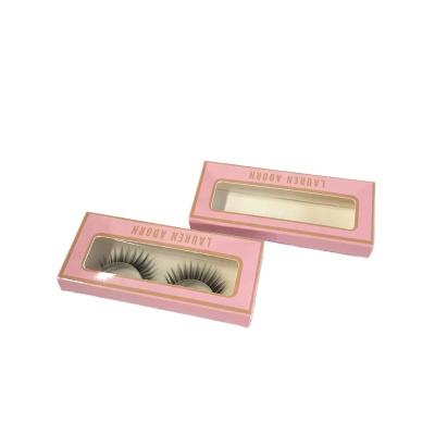 China Reused Materials Logo Printing Mink Eyelash Packaging Box Custom Empty Eyelash Magnetic Box For Eyelash Package for sale