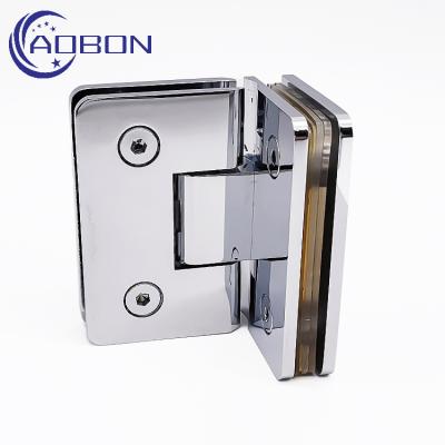 China China Brand High Quality Durable Safe Easy Installation Glass Door Shower Pivot Hinges Bathroom Glass Flange 90 Degree Glass Door Hinges for sale