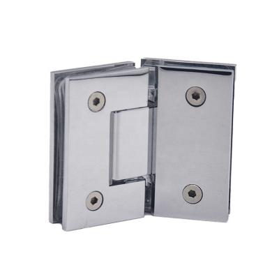 China China Bathroom Shower Door Hinge Durable Safe Chrome Plate Easy Installation Brass Hinge for sale