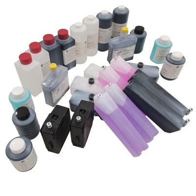 China High density and fast dry ink consumable use in CIJ inkjet printer for videojet domino imaje printing machine for sale