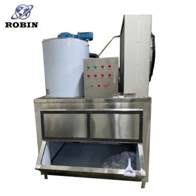 China China fast manufacture factory best price of 2 ton ice machine for falke ice cream with ice storage bin for sale