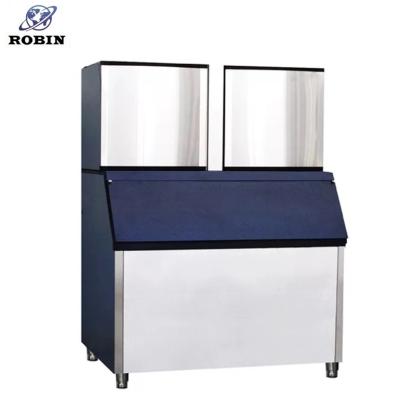 China 1 Ton Commercial Food Storage Ice Cube Machine for sale