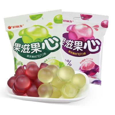 China Natural Hot Selling Popular Chewy Gummy Candy Raisin-flavored Fruity Jelly Candies 70g for sale