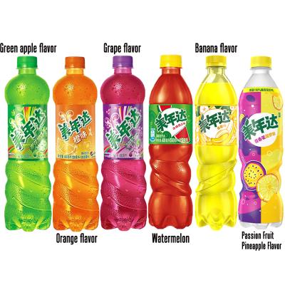 China Low Fat Mirinda Wholesale Best Price Fruity Carbonated Soft Drinks With A Variety Of Flavors 600ml for sale