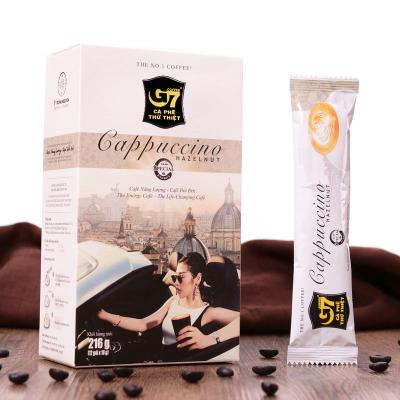 China Wholesale G7 Cappuccino Mocha/Hazelnut Instant Coffee Sugar Free Drink 216g for sale