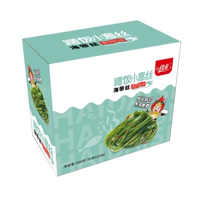 China Wholesale Natural Low Fat Spicy Seaweed Kimchi Flavored Shredded Kelp Snacks for sale