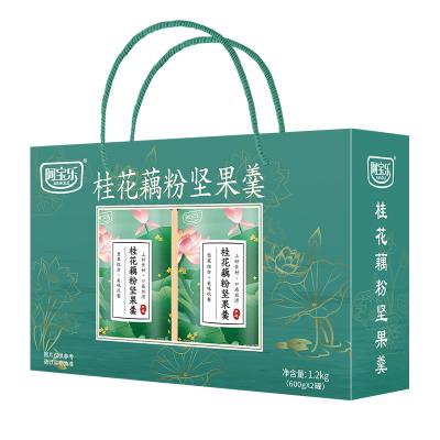 China Natural Osmanthus Lotus Root Flour and Nut Soup in Gift Box for sale