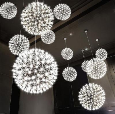 China Modern creative personality restaurant LED spark ball stair fireworks for modern living room bedroom for sale