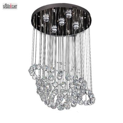 China Wholesale High End Modern Crystal Chandelier Home Chandelier Modern Nordic Style Balance Chandeliers Factory Outlet for sale