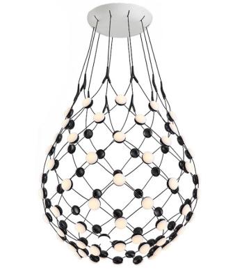 China Modern minimalist creative personality living room art lamp design tennis-like chandelier for sale