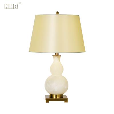 China Modern Simple Modern Squash Shaped Lamp Post Marble Table Lamp Hotel Family Indoor Marble Table Lamp for sale