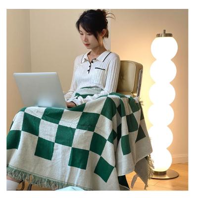 China Anti-Pull Feel Thick and Full Cotton Knitted Baby Blanket, Customizable China Nantong Pattern Air Conditioning Cotton Blanket for sale