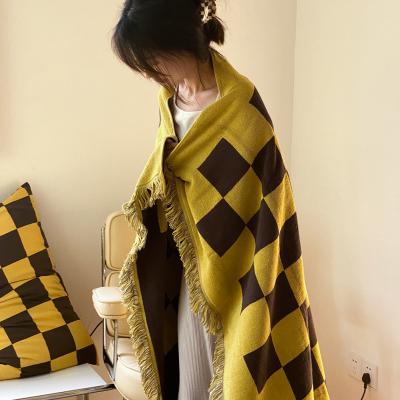 China Anti-Pull Feel Thick and Full Cotton Knitted Blanket, Customizable China Nantong Pattern Air Conditioning Cotton Blanket for sale