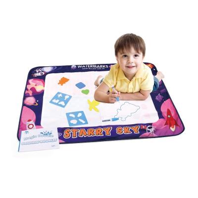 China Multi Function Educational Safety Doodle Painting Booklet Canvas Magic Toys Sprinkle Mat Drawing Children for sale