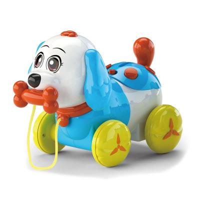 China Multi Function Amazon Feeding Animal Plastic Walking Dog Baby Pull Piggy Bank Function Bo Toy Smart Line for sale