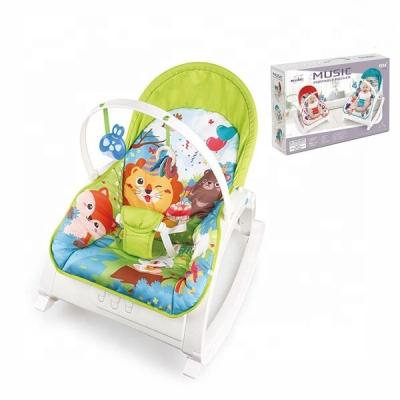 China Modern Baby Comfortable Multifunctional Rocking Chair With Vibration Swing Bouncer Baby Rocking Chair For Baby for sale