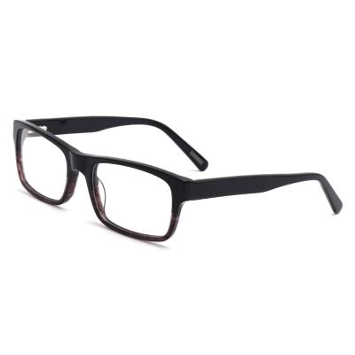 China Acetate Ready To Ship Fashion Men's Stock Acetate Eye Optical Frames for sale