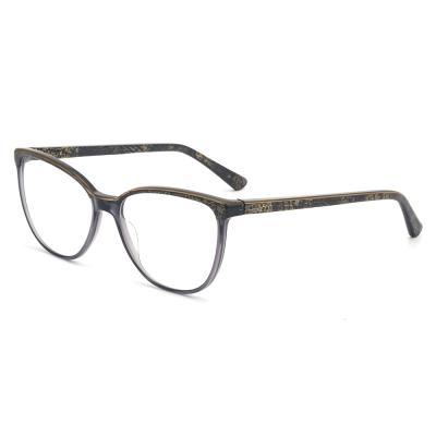 China Fashion Unisex Snakeskin Pattern Super Light Acetate Eye Optical Glasses for sale