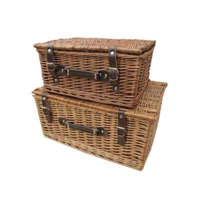 China Viable Heirloom Storage Trunk Basket Wicker Basket for Home and Office for sale