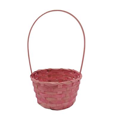 China Small Pink Yulin Jiafu Easter Egg Basket Sustainable Baskets for sale