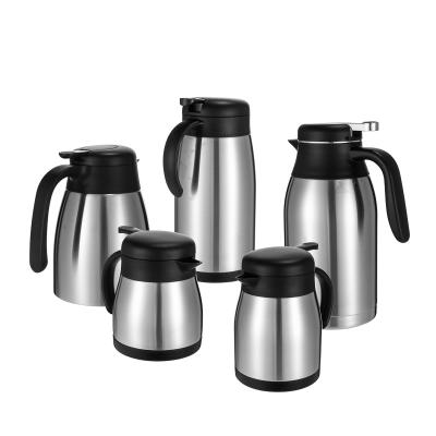 China Factory Supply Large Capacity Double Wall PORTABLE Thermos Vacuum Carafe Stainless Steel Coffee Pot For Cold-Hot Water Bottle for sale