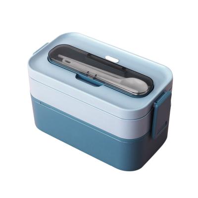 China Freshness Keeping Everich Organic Food Grade Plastic Outdoor Portable Picnic Lunch Box In Stock for sale