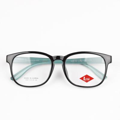 China Fashionable Spec Frame Guangzhou Southeast Asia Latest Temple Spectacle Stock Designer Women Eyeglasses Myopic Cheap Eyewear Light Green Double Color for sale