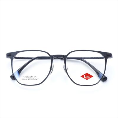 China Vintage OEM Optical Sight Folding Aluminum Glasses Computer Reading Glass Fashionable Men Titanium Blue Light Eyewear for sale