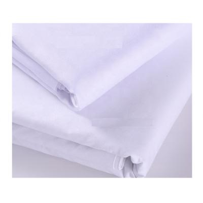 China Factory Wholesale Plain Anti-static Fabric White Color 100 Cotton Poplin Shirt Fabric for sale