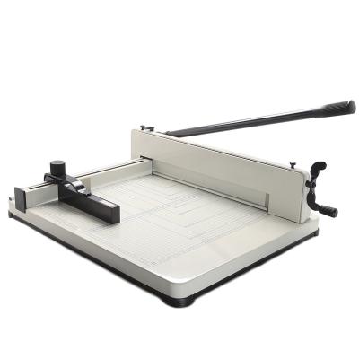 China SONTO Manual (858A3) NO MOQ Heavy Duty Book Guillotine Paper Cutter Machine 680*550*310 for sale