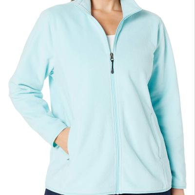 China Sustainable 2022 Women's Classic-Fit Long Sleeve Full-zip Fleece Soft Fleece Jacket for sale