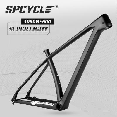 China Spcycle 2022 New Full Carbon MTB Frame T1000 Frame 29er XC Hardtail Carbon MTB Frame 29 Thrust for sale