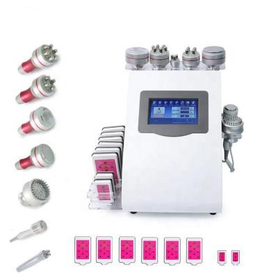 China Portable Weight Loss 7 in1 RF Vacuum Face Slimming Machine Body Vacuum Suction 40K Cavitation Weight Loss Machine for sale