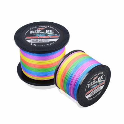 China Anti-bite / 1000m High Tensile Colorful Fishing Line Woven PE Wire 4 Wire Sea Fishing Line for sale