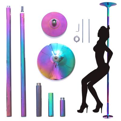 China Professional Adjustable 45mm Dance Pole Stripper, Spinning or Static Dance Pole Set Kit Height Adjustable and Removable for sale