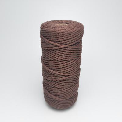 China Macrame Cotton Rope 4mm Twisted Macrame Rope 4mm Hand Made Macrame Rope 4mm for sale