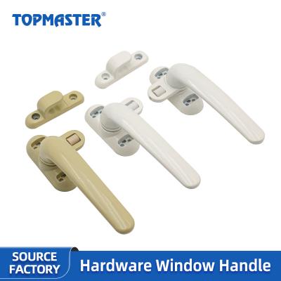 China Modern Broken Doors And Bridge Windows Two Point Lock Flat Handle Door Handle Balcony Door Handle Project Handle for sale