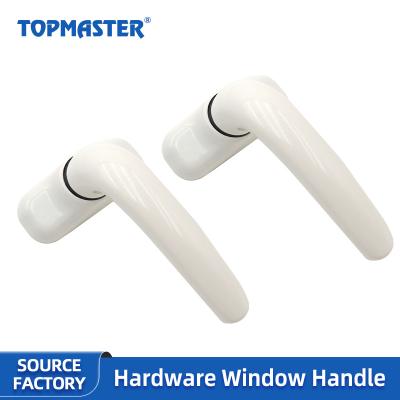 China Modern Aluminum Alloy Windows Open A Seven-Character Doors And Windows Handles 7 Character To Handle Unique Lock Handle White Handle for sale