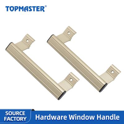 China Modern Aluminum Wood Door Handle Sliding Door Handle Small Aluminum Alloy Handle Word Security Gold Door Handle for sale