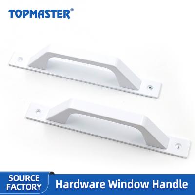 China Modern Door Pull Cabinet Knob Aluminum White Aluminum Doo And Sliding Door Window Handle Sliding Window Handles for sale