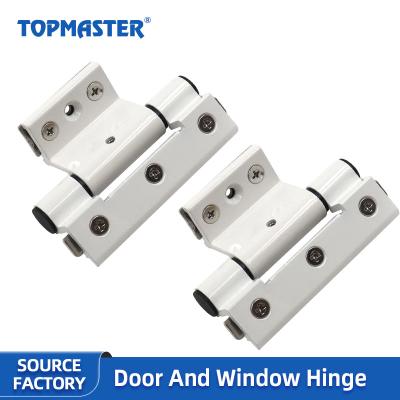 China 2D Adjustable Door and Window Hinge Open Window Hinge Folding Butt Hinge Modern White Flat Adjustable Hinge for sale